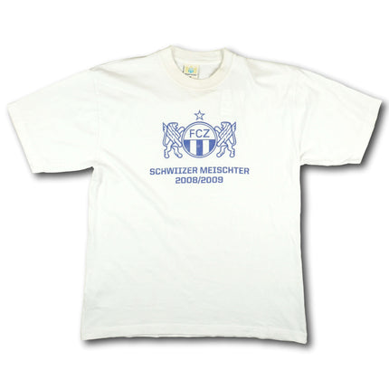 FC Zürich 2008-09 T-Shirt fan Meistersaison  - 7/10 - [M]