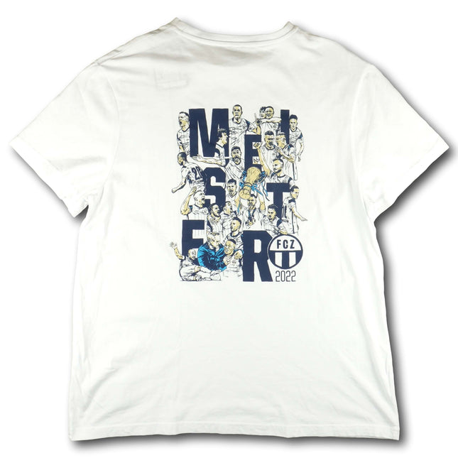FC Zürich 2021-22 T-Shirt fan Meistersaison & 125 Jahre Jubiläum - 8/10 - [XL]