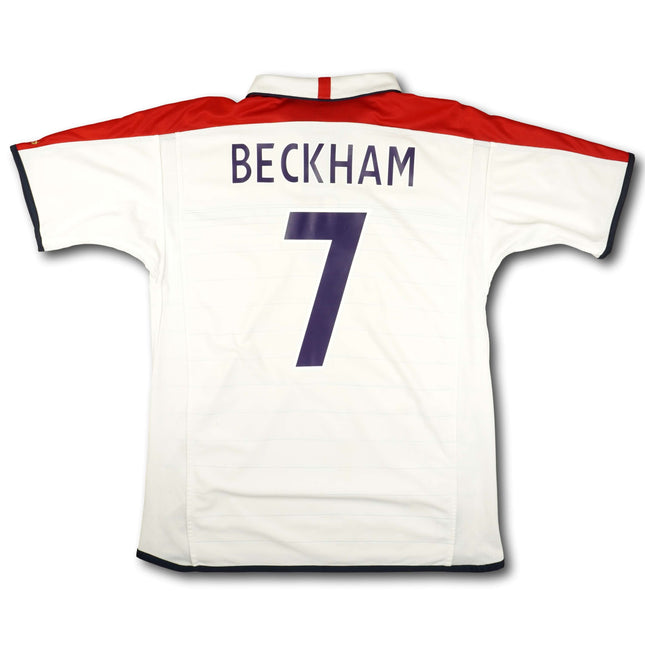 England 2004 Trikot heim Reversible - BECKHAM #7 - 7/10 - [L]