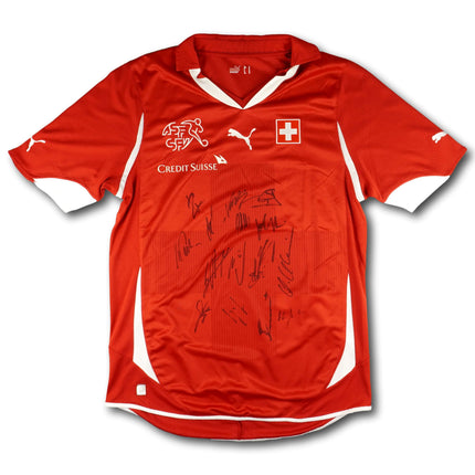 Schweiz 2010 Trikot heim signiert vom Team - 8/10 - [M]