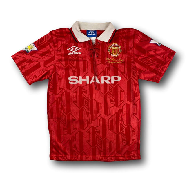 Manchester United 1992-93 heim L/XL Beckham #28 vintage Umbro