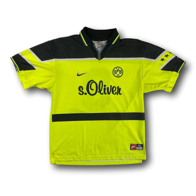 Borussia Dortmund 1997-98 heim XL Chapuisat #9 vintage Nike