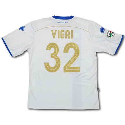 Atalanta Bergamo 2008-09 auswärts XL VIERI #32 signiert matchworn Errea