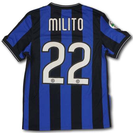 Inter Mailand 2009-10 heim S MILITO #22 Nike