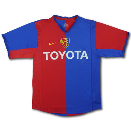 FC Basel 2002-03 heim S DEGEN #21 signiert vintage Nike