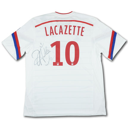 Olympique Lyonnais 2014-15 heim XL LACAZETTE #10 signiert adidas