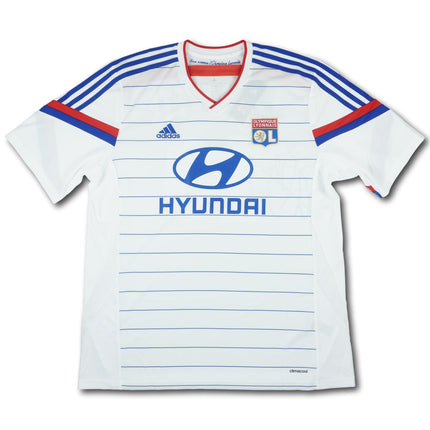 Olympique Lyonnais 2014-15 heim XL LACAZETTE #10 signiert adidas