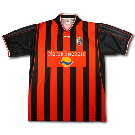 SC Freiburg 2001-02 Trikot heim Match Prepared Player Issue - UEFA Cup Version - Kondé #5 - 6/10 - [XXL]