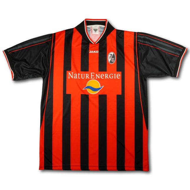 SC Freiburg 2001-02 Trikot heim Match Prepared Player Issue - UEFA Cup Version - Kondé #5 - 6/10 - [XXL]