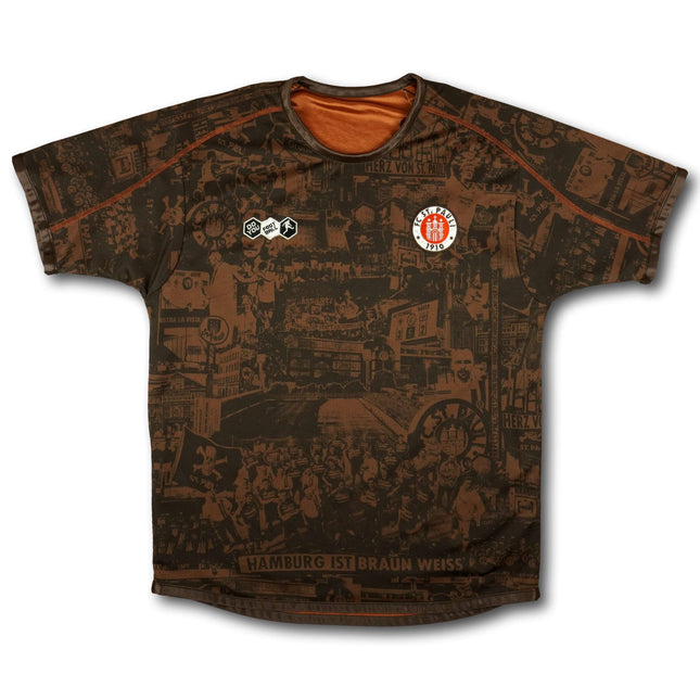 FC St. Pauli 2010-11 Trikot heim 100-Jahre Jubiläum & beidseitig tragbar - 7/10 - [M]