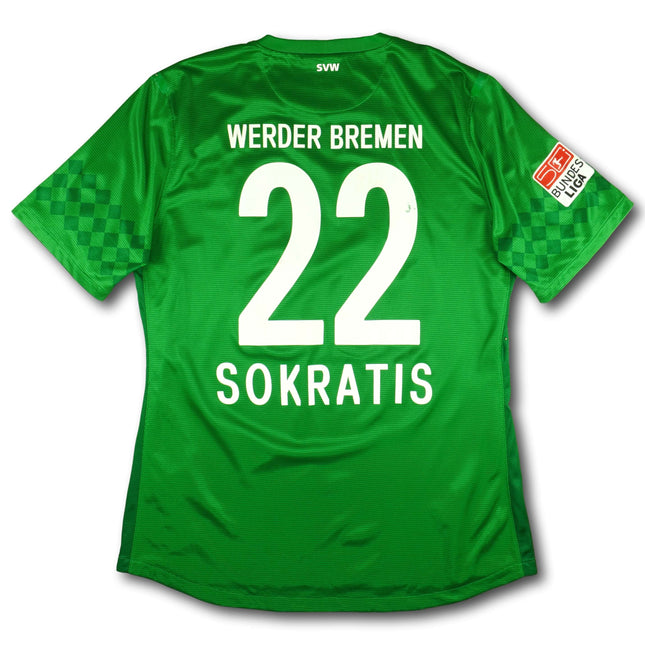 Werder Bremen 2012-13 Trikot heim Player Issue - SOKRATIS #22 - 6/10 - [XL]