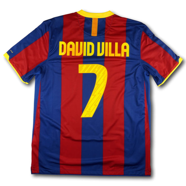 FC Barcelona 2010-11 Trikot heim Champions League Sieger & Meistersaison - DAVID VILLA #7 - 8/10 - [L]