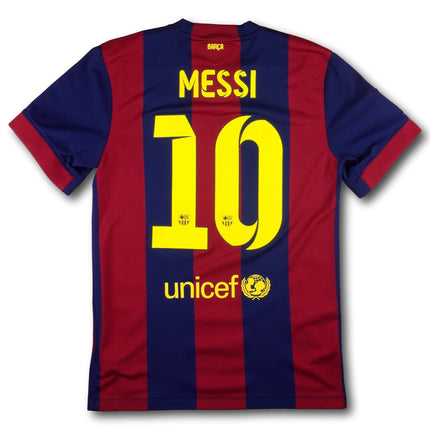 FC Barcelona 2014-15 Trikot heim Triple-Sieger - MESSI #10 - 7/10 - [S]