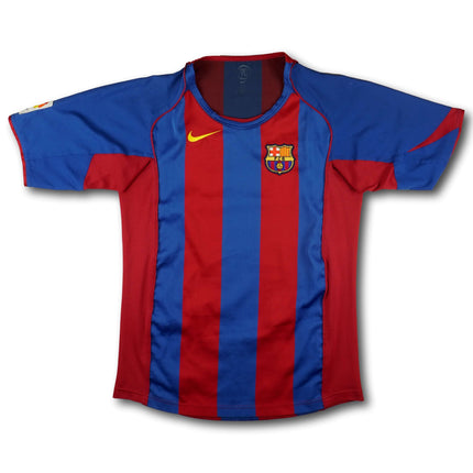 FC Barcelona 2004-05 Trikot heim Meistersaison - Messi-Debüt - MESSI #30 - 8/10 - [Kids XL]
