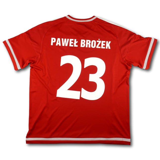 Wisła Krakau 2015-16 Trikot heim - PAWEŁ BROŹEK #23 - 9/10 - [XL]