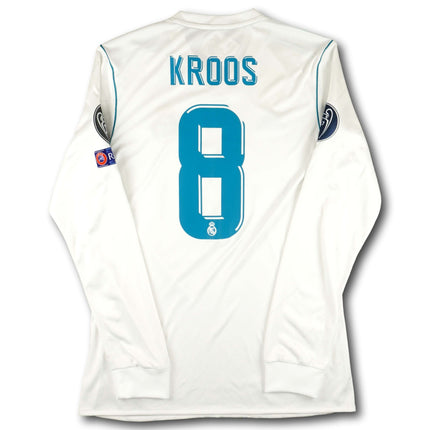 Real Madrid 2017-18 Trikot heim Champions League  Sieger  - L/S - KROOS #8 - 9/10 - [M]