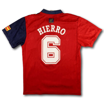 Spanien 1996 Trikot heim - HIERRO #6 - 7/10 - [M]