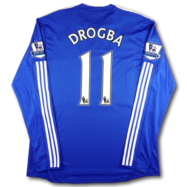 Chelsea FC 2009-10 Trikot heim Double-Saison - L/S - DROGBA #11 - 8/10 - [XL]