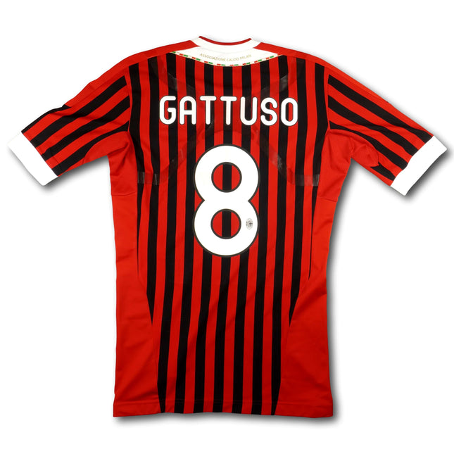 AC Milan 2011-12 Trikot heim Player Specs - GATTUSO #8 - 9/10 - [XL]