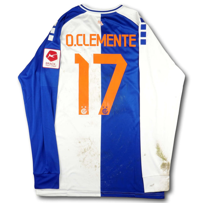 GC Zürich 2025-26 Trikot heim Player Issue ungewaschen - L/S - O.CLEMENTE #17 - 6/10 - [M]