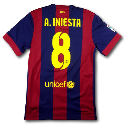 FC Barcelona 2014-15 Trikot heim Triple-Saison - A.INIESTA #8 - 8/10 - [S]