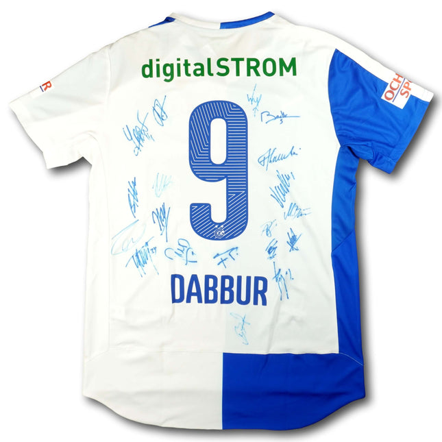 GC Zürich 2015-16 Trikot heim BNWT signiert vom Team - DABBUR #9 - 10/10 - [M]