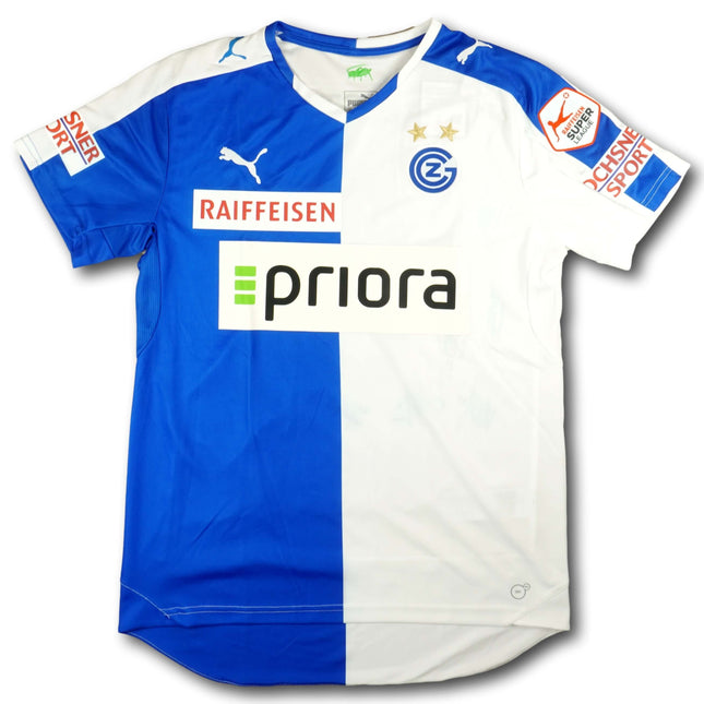 GC Zürich 2015-16 Trikot heim BNWT signiert vom Team - DABBUR #9 - 10/10 - [M]