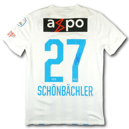 FC Zürich 2016-17 Trikot heim signiert - SCHÖNBÄCHLER #27 - 6/10 - [M]