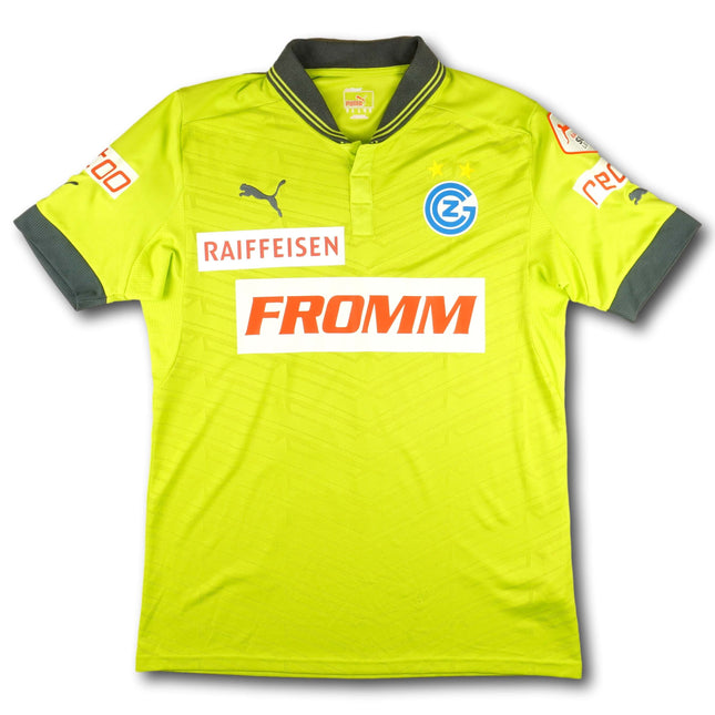 GC Zürich 2012-13 Trikot drittes Player Issue Cupsieger signiert - ABRASHI #8 - 8/10 - [M]