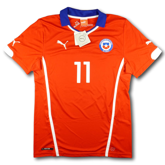 Chile 2014 Trikot heim BNWT - VARGAS #11 - 10/10 - [M]