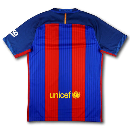 FC Barcelona 2016-17 Trikot heim Player Specs Copa del Rey-Sieger - 9/10 - [M]