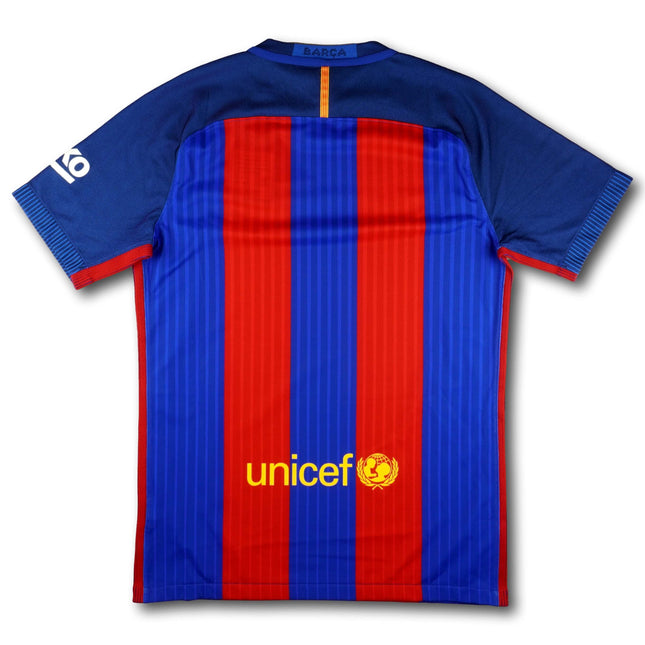 FC Barcelona 2016-17 Trikot heim Player Specs Copa del Rey-Sieger - 9/10 - [M]