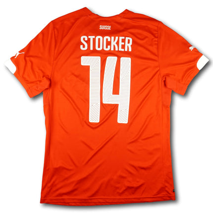 Schweiz 2014 Trikot heim - STOCKER #14 - 8/10 - [L]