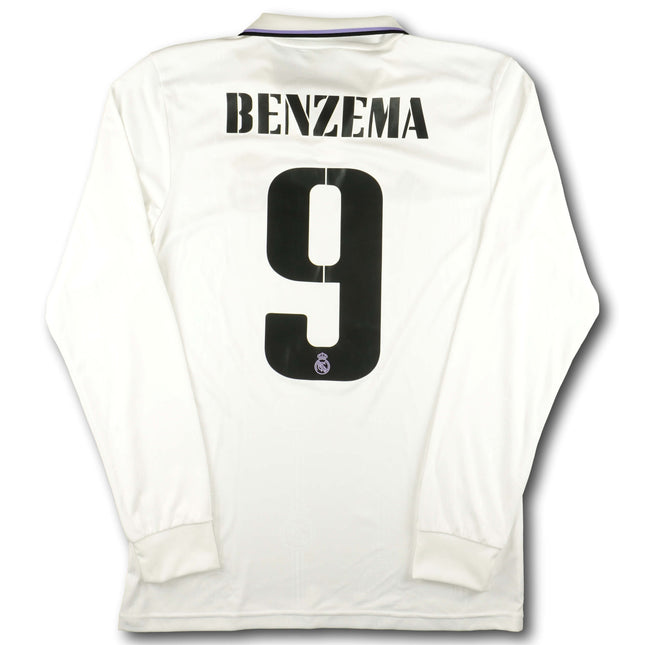 Real Madrid 2022-23 Trikot heim - L/S - BENZEMA #9 - 9/10 - [S]