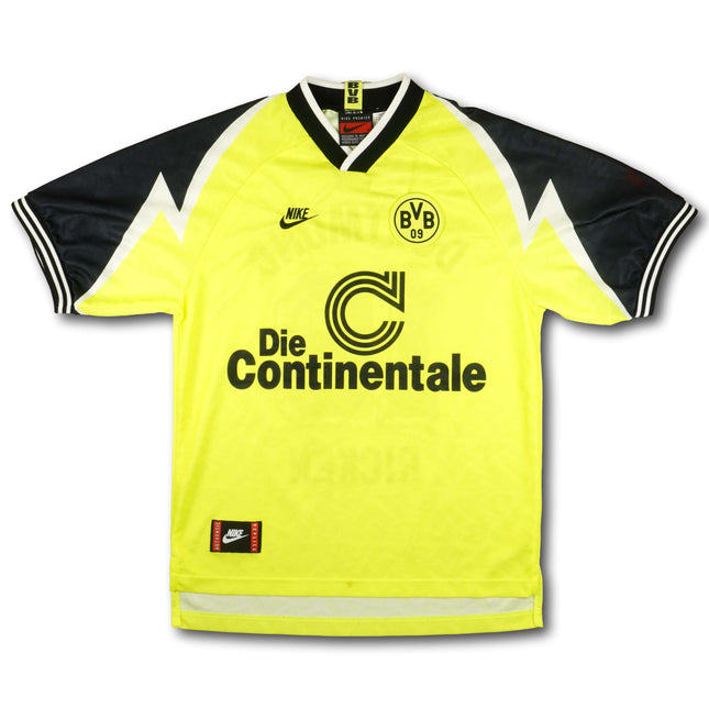 Borussia Dortmund 1995-96 Trikot heim Meistersaison - RICKEN #18 - 8/10 - [M]