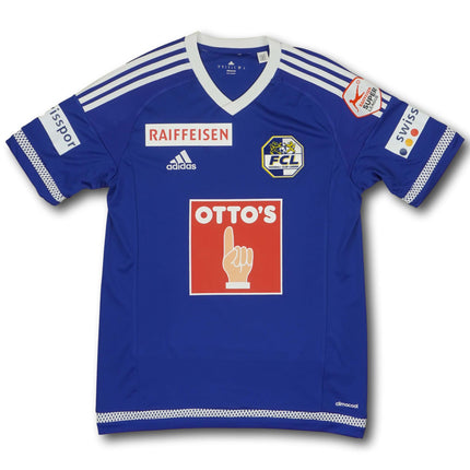 FC Luzern 2015-16 heim S AFFOLTER #16 signiert adidas