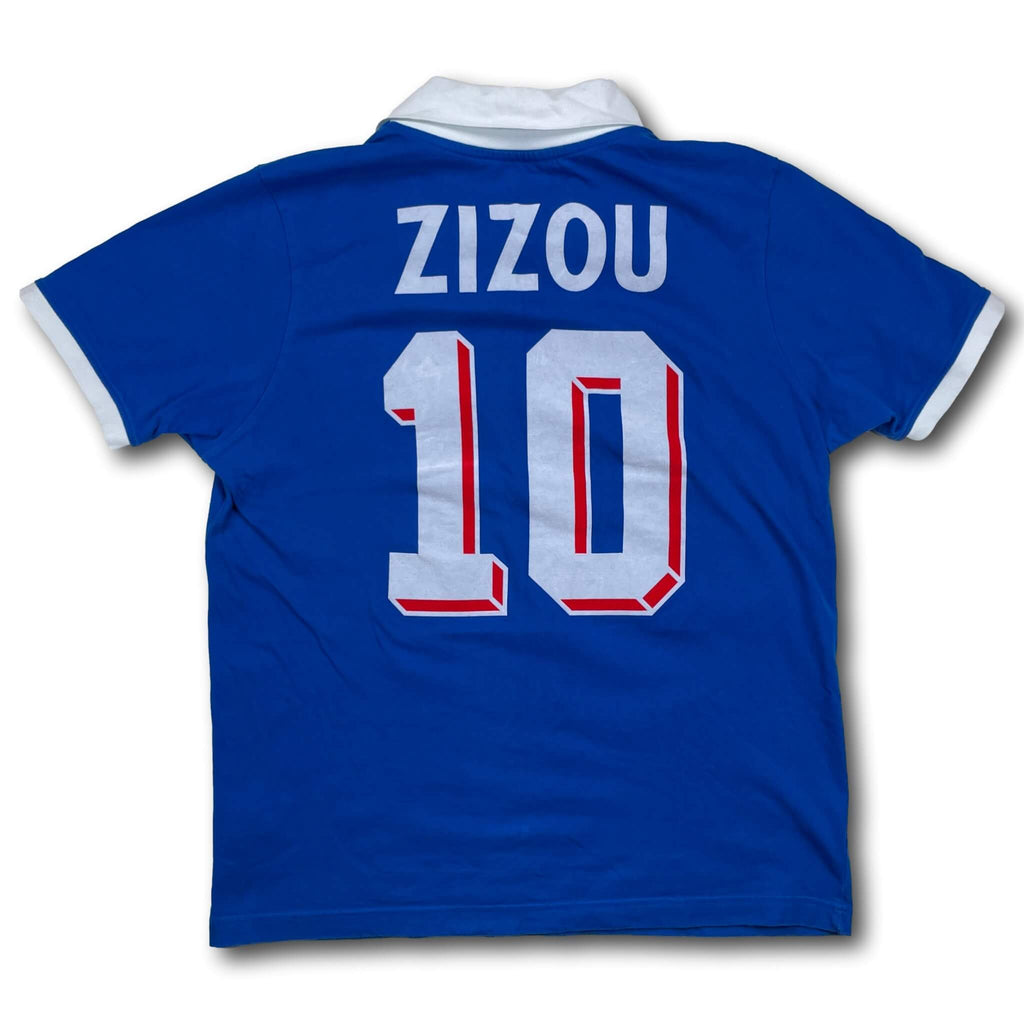 Original Fan Shirt Frankreich Retro Re-Take L ZIZOU #10