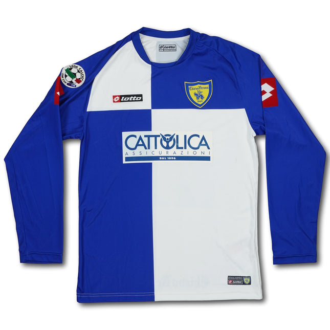 Chievo Verona 2007 heim L MARCOLINI #7 signiert matchworn Lotto