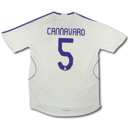 Real Madrid 2007-08 Trikot heim Meistersaison - Cannavaro #5 - 7/10 - [M]