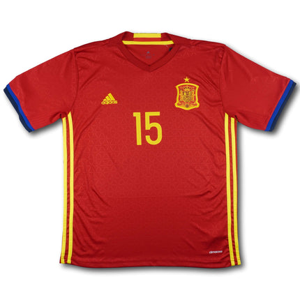 Spanien 2016 Trikot heim - RAMOS #15 - 7/10 - [M]