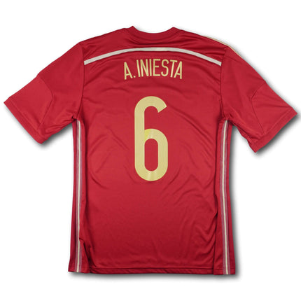Spanien 2014 Trikot heim - A. INIESTA #6 - 9/10 - [M]