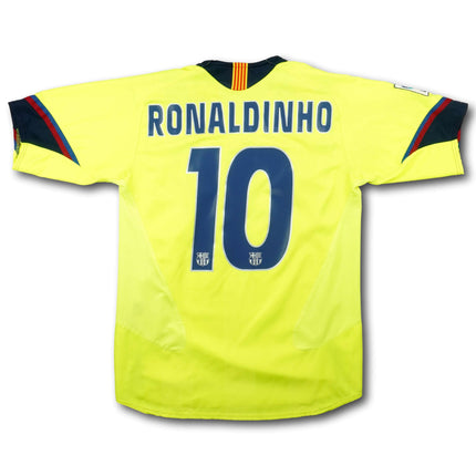 FC Barcelona 2005-06 Trikot auswärts Meistersaison & Champions League Sieger  - RONALDINHO #10 - 7/10 - [S]