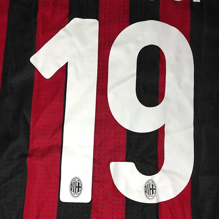 AC Milan 2017-18 heim XL BONUCCI #19 adidas