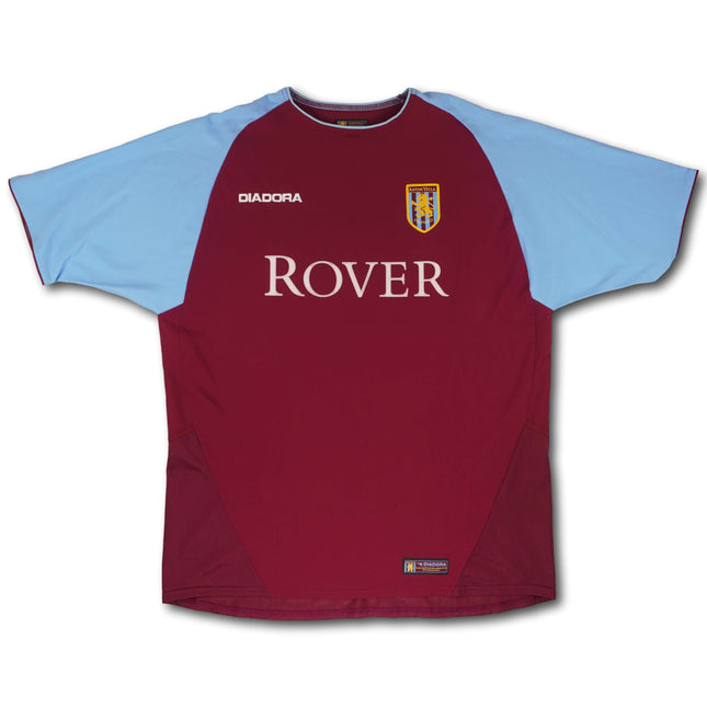 Aston Villa 2003-04 heim L vintage Diadora