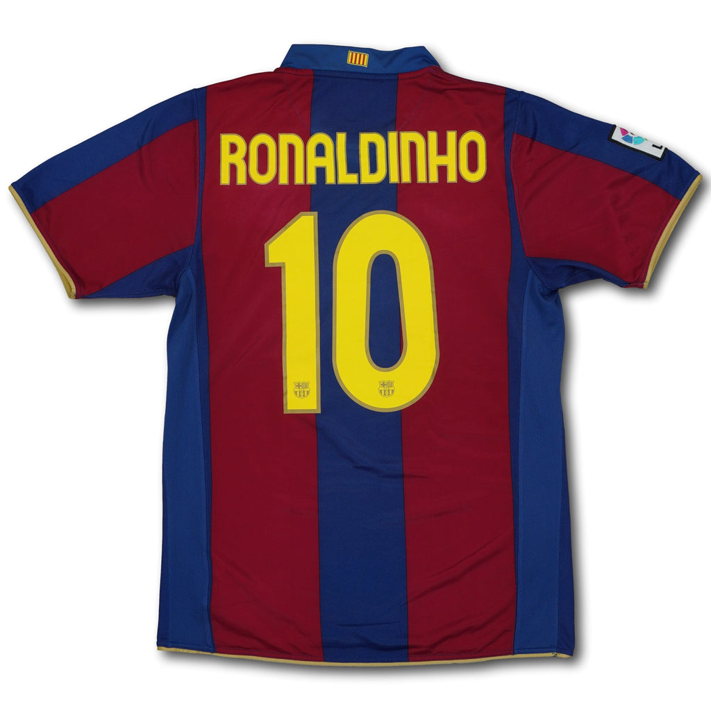 Original Fussballtrikot FC Barcelona 2007-08 heim M RONALDINHO #10