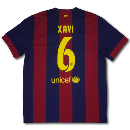 FC Barcelona 2014-15 heim XL XAVI #6 Nike