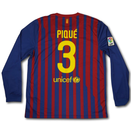 FC Barcelona 2011-12 heim XL PIQUE #3 Nike