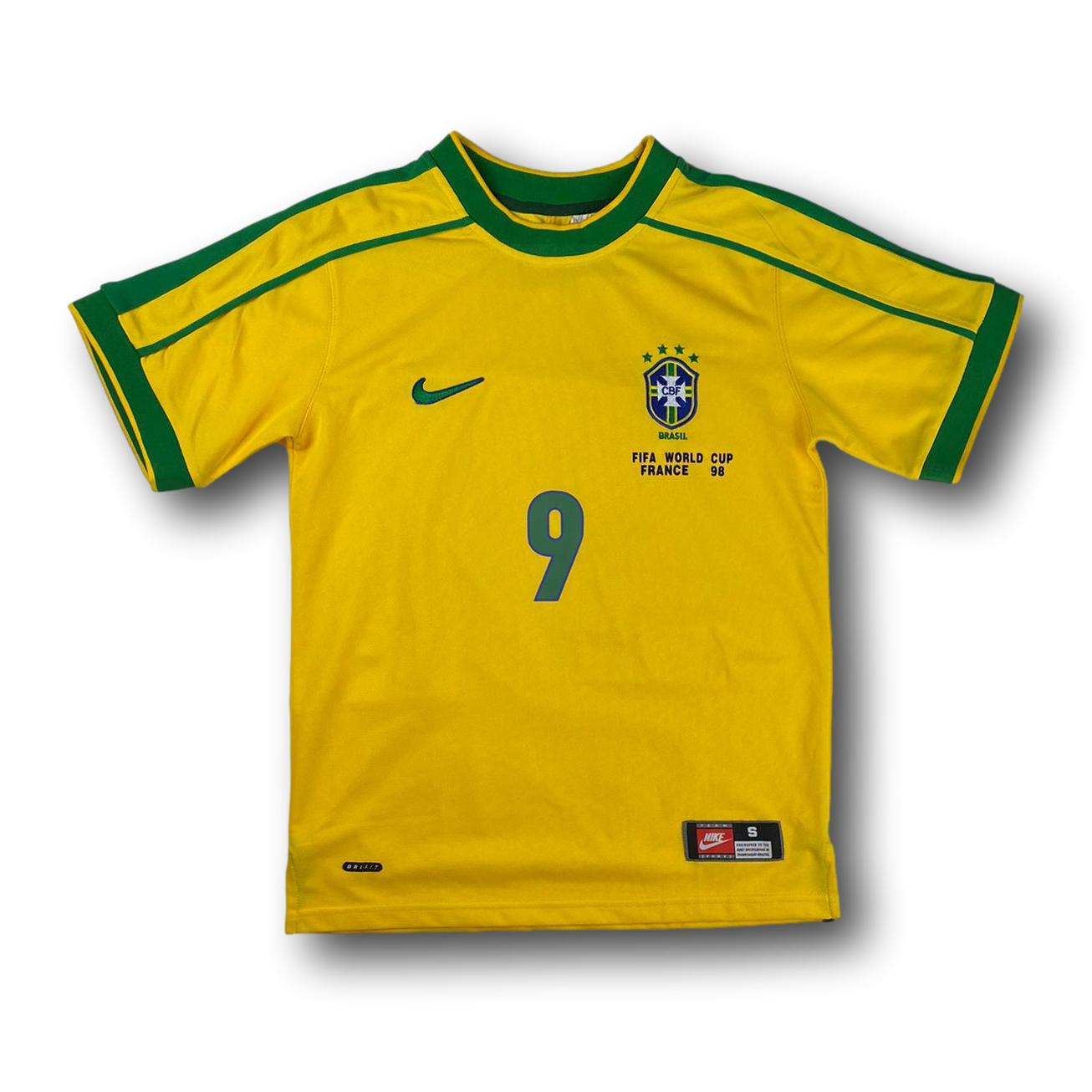【正規品・新品】Nike 1998 ブラジル代表 9: ロナウド サイズXL NIKE Brazil 1998 Reissue RONALDO #9 S ナイキ ブラジル代表