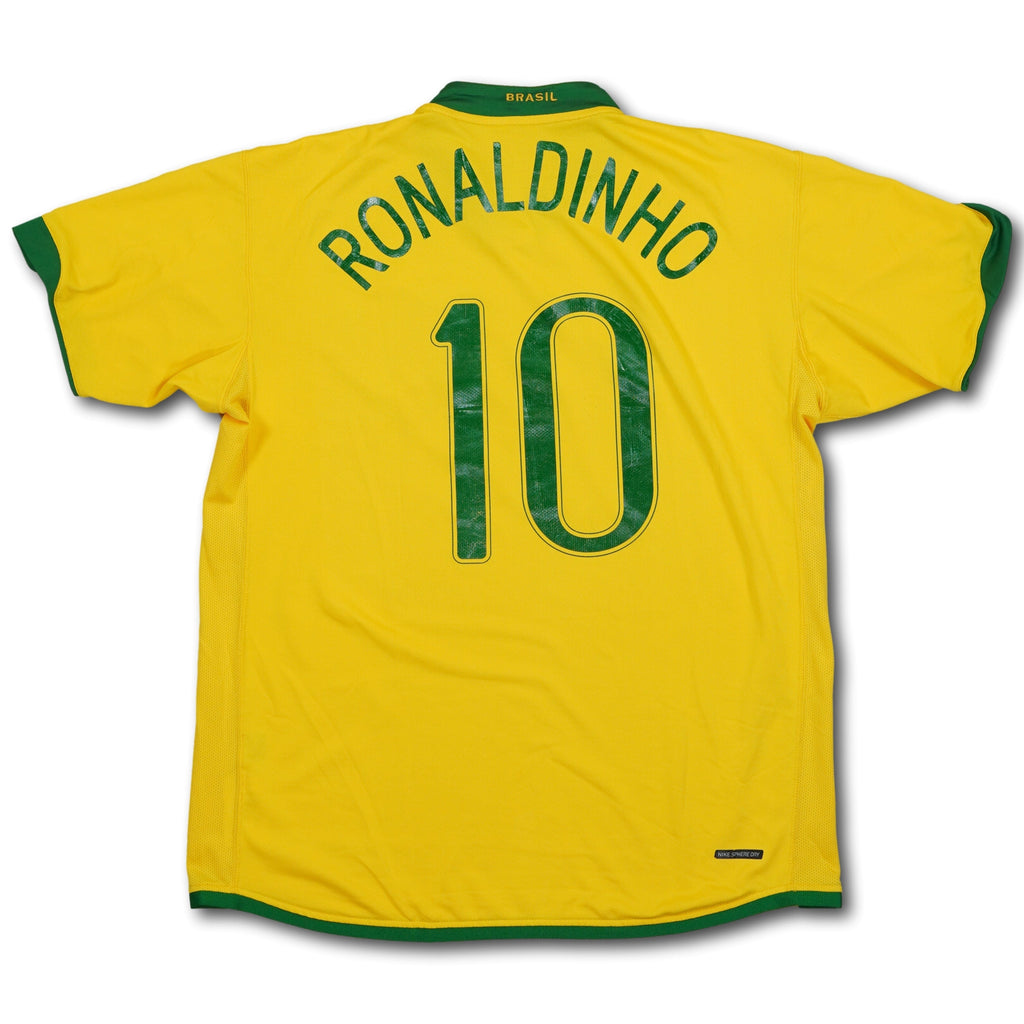 Original Fussballtrikot Brasilien 2006 heim XL RONALDINHO #10 Nike