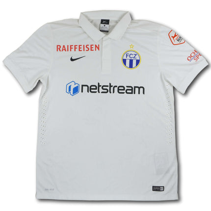 FC Zürich 2014-15 Trikot heim signiert vom Team - 9/10 - [L]
